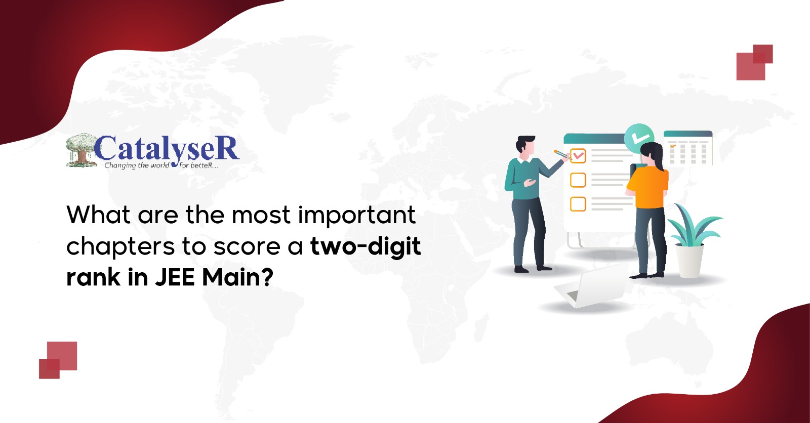 What are the most important chapters to score a two-digit rank in JEE Main?